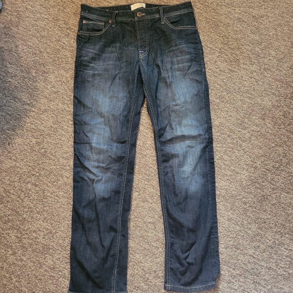 Men's Dark Blue Jack And Jones Jeans